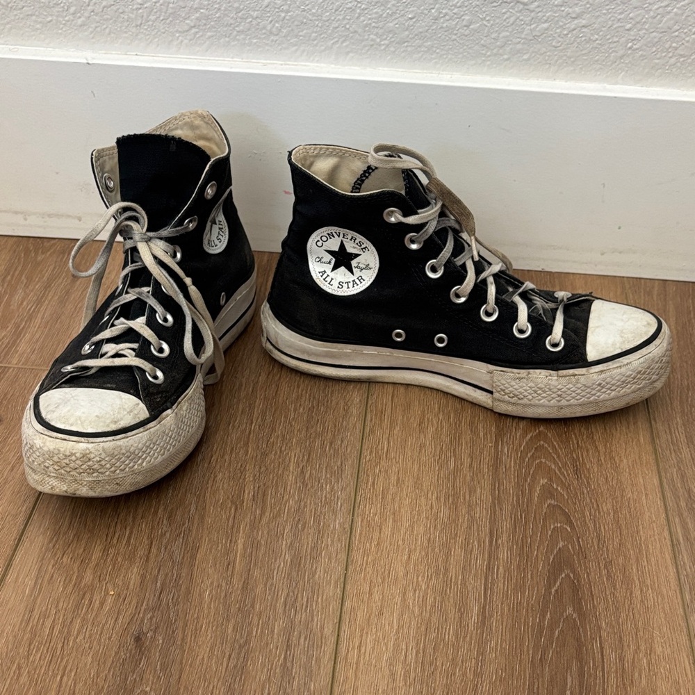 Converse Black and White High-Tops